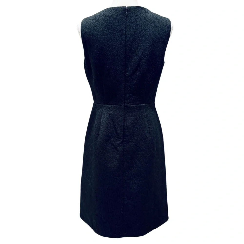 Liz Claiborne Black Floral Jacquard Fit & Flare Sleeveless Dress (2) - Picture 11 of 15